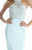 Jolene Collection - 17059 Beaded Halter Mermaid Gown In Blue