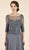 Rina Di Montella - RD2306 Lace Embroidered A-Line Evening Gown in Gray
