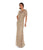 Decode 1.8 - Scalloped Lace Illusion Dress 182415X in Neutral