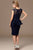 93487 Cap Sleeve Lace Cocktail Dress with Peplum