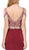 Dancing Queen - 2331 Bejeweled Two Piece Sheath Prom Dress in Red
