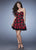 La Femme - 23385 Strapless Floral Print Party Dress In Black and Multi-Color