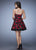 La Femme - 23385 Strapless Floral Print Party Dress In Black and Multi-Color