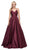 Dancing Queen - 2339 Ruched Sweetheart Pleated Prom Gown in Red