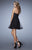 La Femme - 23402 Scattered Sparkles Cutout Cocktail Dress In Black