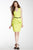 Vince Camuto - V-Neck Sheath Dress VC3A2117 in Yellow