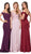 Dancing Queen - 2346 Off-Shoulder Embroidered Prom Dress with Slit