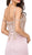 Dancing Queen - 2347 Lace Ornate Sweetheart Bodice Sheath Prom Gown in Pink