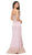 Dancing Queen - 2347 Lace Ornate Sweetheart Bodice Sheath Prom Gown in Pink