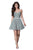La Femme - 23482 Chic Strapless Sweetheart Chiffon Cocktail Dress In Gray