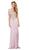 Dancing Queen - 2349 Embellished Illusion Halter Fitted Prom Dress