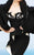 MNM Couture - 2349 Embellished Couture Peplum Mermaid Gown in Black and White