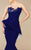 MNM Couture - 2349 Embellished Couture Peplum Mermaid Gown in Blue