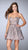 La Femme - Feisty Lace Sweetheart A-Line Cocktail Dress 23519 In Pink and Gray