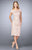 La Femme - 23552 Bedazzled Lace Cocktail Dress In Pink Blush