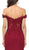 Dancing Queen - 2358 Jewel Ornate Lace Bodice Off Shoulder Prom Gown in Red