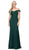 Dancing Queen - 2358 Jewel Ornate Lace Bodice Off Shoulder Prom Gown in Green