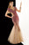 Alyce Paris - 2365 Beaded Illusion Bateau Trumpet Dress In Neutral and Black