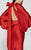 MNM Couture - 2373 Sultry Cutout Sleeved Evening Gown in Red