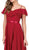 Dancing Queen - 2377 Ruffled Off-Shoulder Chiffon Prom Dress