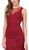Dancing Queen - 2380 Beaded Lace Bateau Mermaid Dress In Red