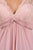 Eureka Fashion - 2383 Cap Sleeve Lace V-neck Chiffon A-line Dress in Pink