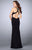 GiGi - Exquisitely Ornate Jewel Sheath Long Evening Gown 23850 In Black