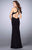 GiGi - Exquisitely Ornate Jewel Sheath Long Evening Gown 23850 In Black