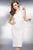 23886 Ruffled One Shoulder Strap Cocktail Dress