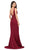Dancing Queen - 2392 Beaded Fitted Prom Dress in Red