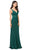 Dancing Queen - 2392 Beaded Fitted Prom Dress in Green
