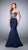 La Femme - Ornate Interweaved Sweetheart Mermaid Long Evening Gown 23944 In Blue