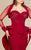 MNM Couture - 2403 Ruffled Corset Mermaid Gown in Red