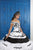 LA Glitter - 24050 Applique Plunging Off-Shoulder Tiered Ballgown In Black and White