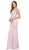 Dancing Queen - 2410 Embellished V-neck Fitted Prom Gown