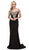 Dancing Queen - 2414 Gilded Off-Shoulder Fitted Prom Gown