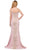 Dancing Queen - 2414 Gilded Off-Shoulder Fitted Prom Gown