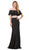 Dancing Queen - 2419 Embellished Two Piece Sheath Prom Dress in Black
