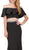 Dancing Queen - 2419 Embellished Two Piece Sheath Prom Dress in Black