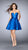 La Femme - Luminous Fitted Sweetheart A-Line Short Cocktail Dress 24212 In Blue