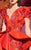 MNM COUTURE - 2422 Embellished Ruffled Mermaid Dress In Red