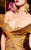 MNM Couture - 2426A Structured Off Shoulder Ruffled Mermaid Gown in Yellow