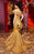 MNM Couture - 2426A Structured Off Shoulder Ruffled Mermaid Gown in Yellow