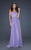 La Femme - 17739 Strapless Sweetheart Empire Waist Evening Gown in Purple