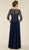 Rina Di Montella - RD2431 Beaded Sheer A-Line Evening Gown in Blue