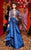 MNM Couture - 2431 Bedazzled Sheer Jewel A-line Gown In Blue