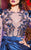 MNM Couture - 2431 Bedazzled Sheer Jewel A-line Gown In Blue