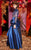 MNM Couture - 2431 Bedazzled Sheer Jewel A-line Gown In Blue
