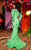 MNM Couture - 2433 Ruffled Long Sleeve Mermaid Gown In Green