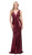 Dancing Queen - 2434 Plunging Fitted Sequined Prom Gown